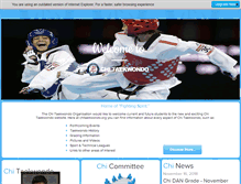 Tablet Screenshot of chitaekwondo.org